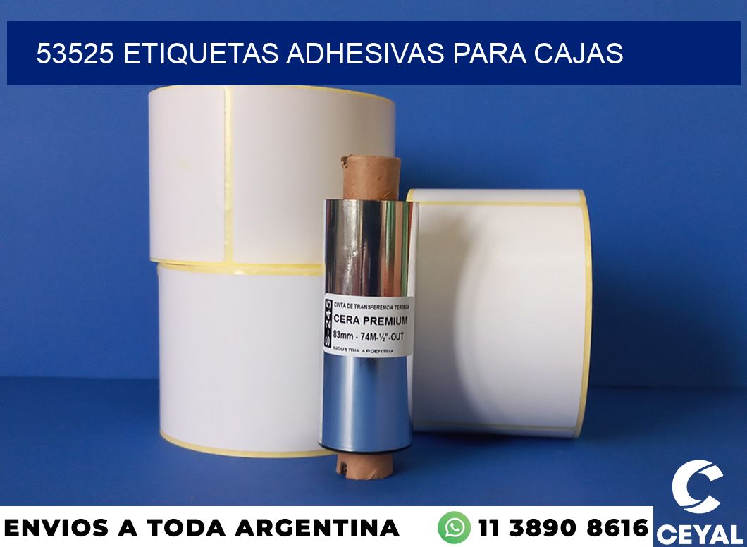 53525 etiquetas adhesivas para cajas