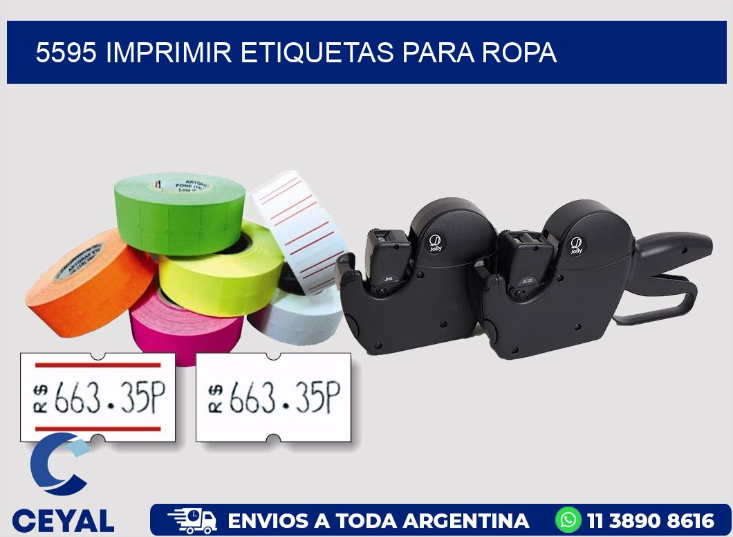 5595 Imprimir etiquetas para ropa