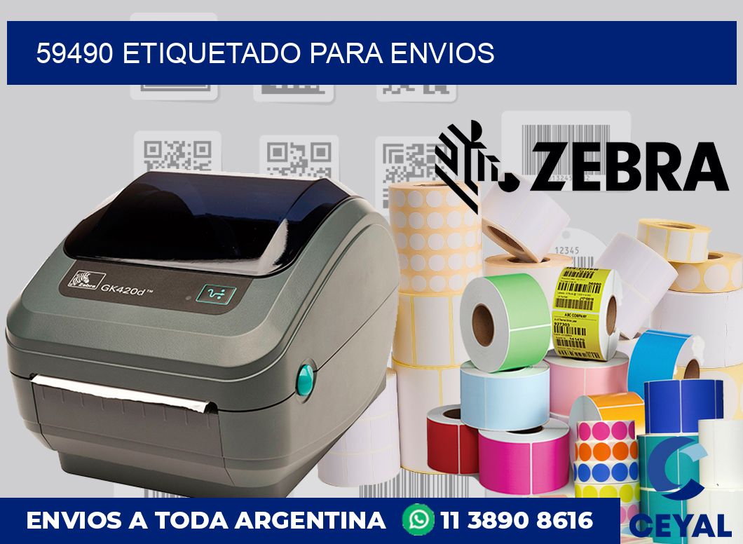 59490 etiquetado para envios