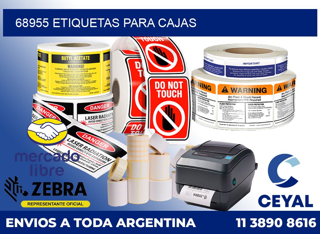68955 Etiquetas para cajas