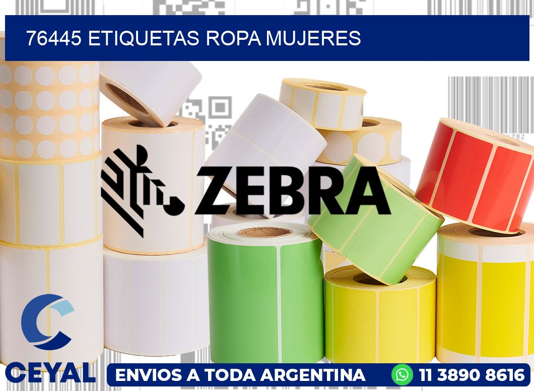 76445 Etiquetas ropa mujeres
