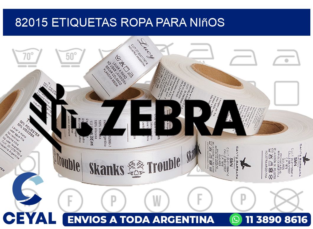 82015 Etiquetas ropa para niños