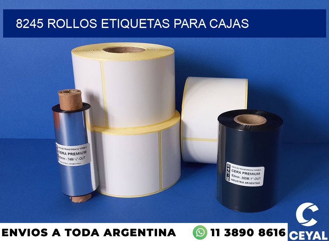 8245 rollos etiquetas para cajas