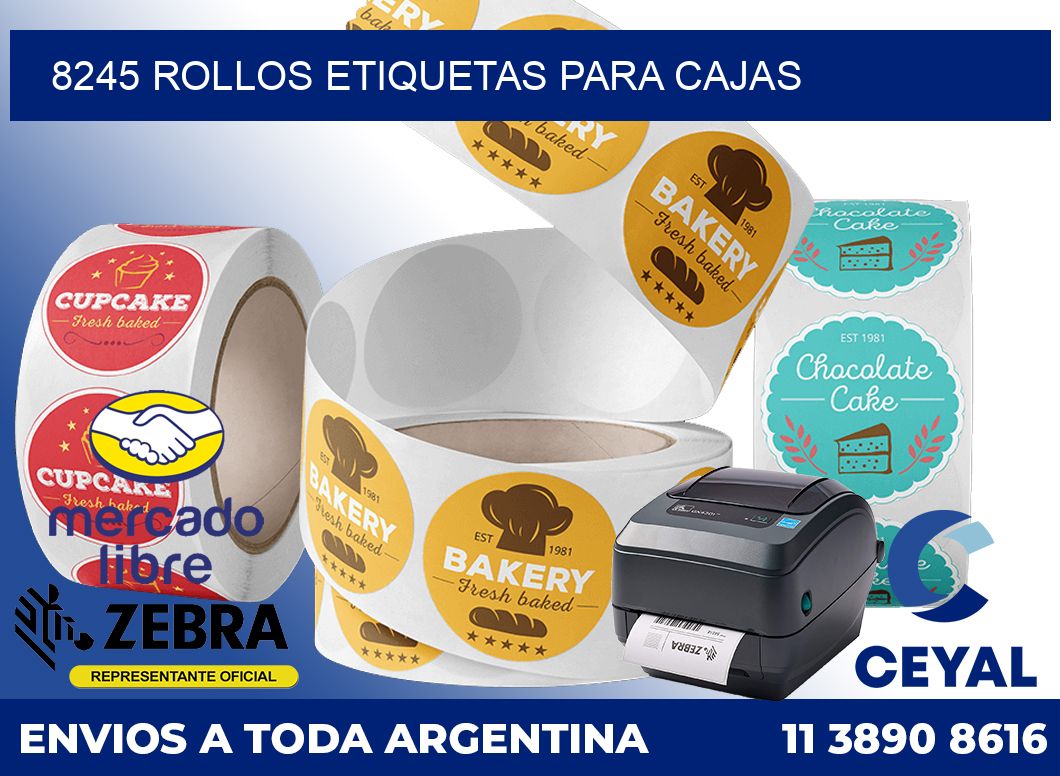 8245 rollos etiquetas para cajas