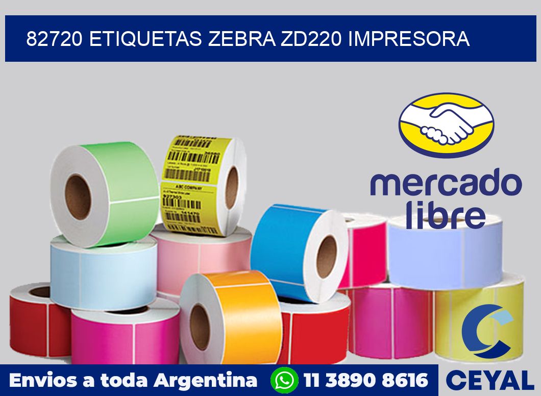 82720 etiquetas Zebra zd220 impresora