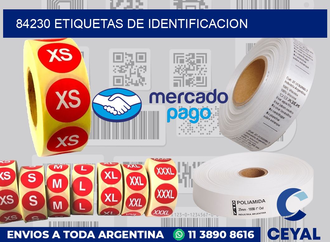 84230 Etiquetas de identificacion