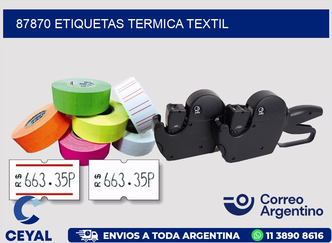 87870 etiquetas termica textil