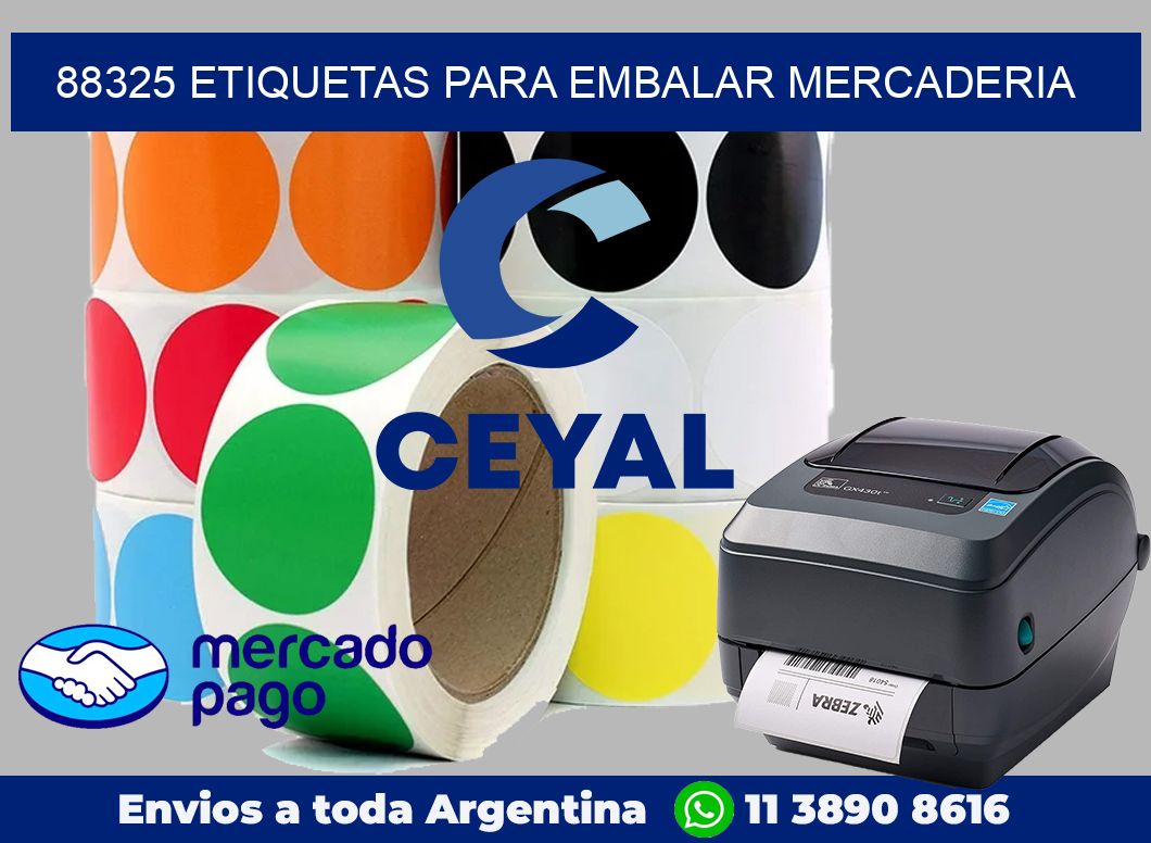 88325 Etiquetas para embalar mercaderia