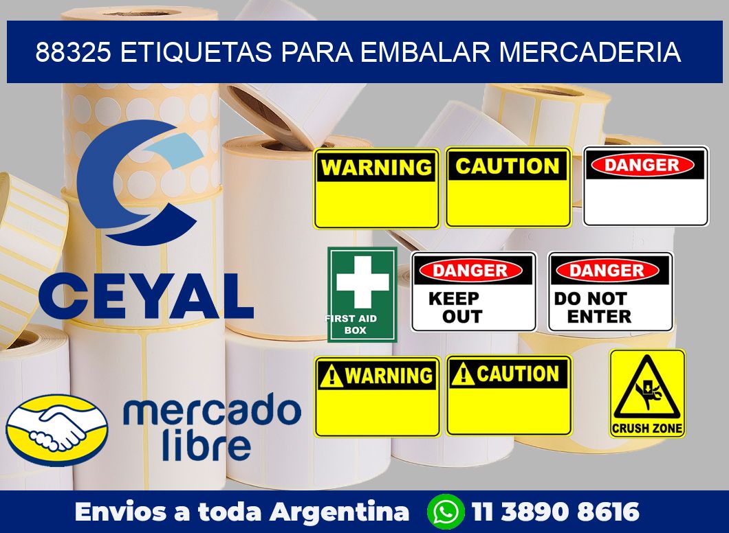 88325 Etiquetas para embalar mercaderia