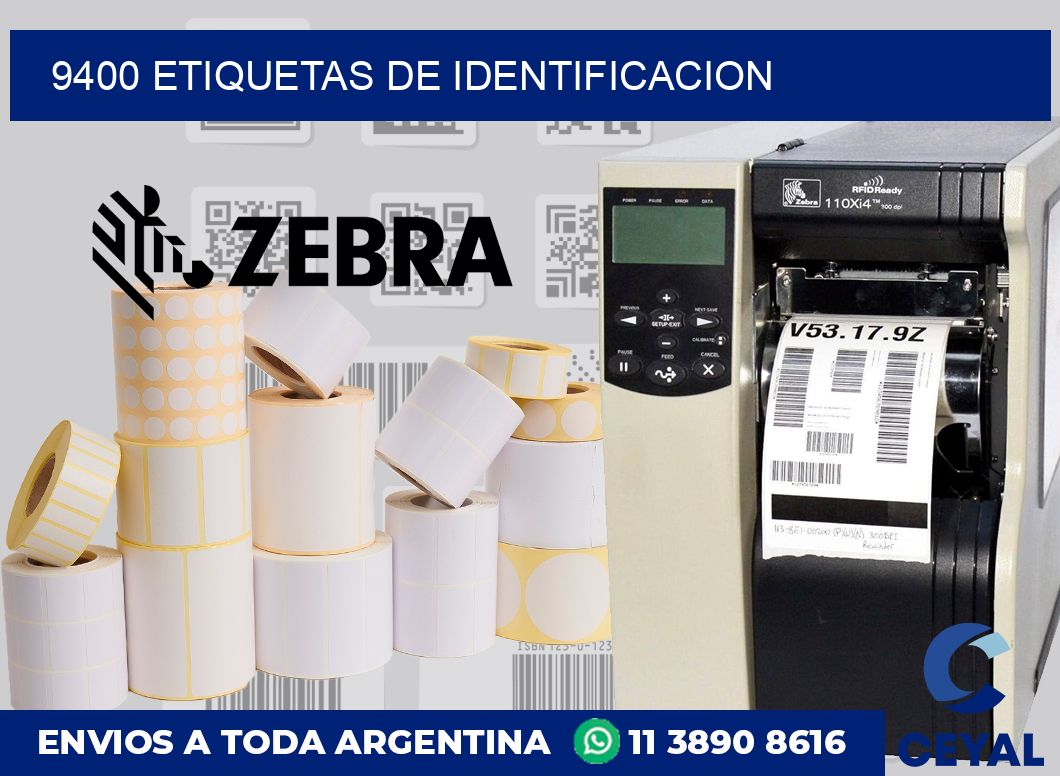 9400 Etiquetas de identificacion