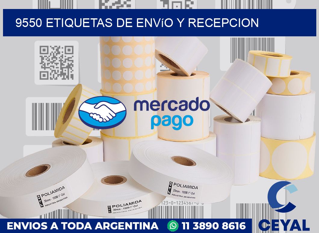 9550 Etiquetas de envío y recepcion