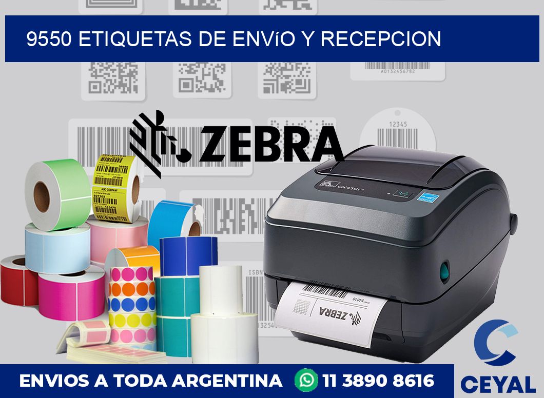 9550 Etiquetas de envío y recepcion