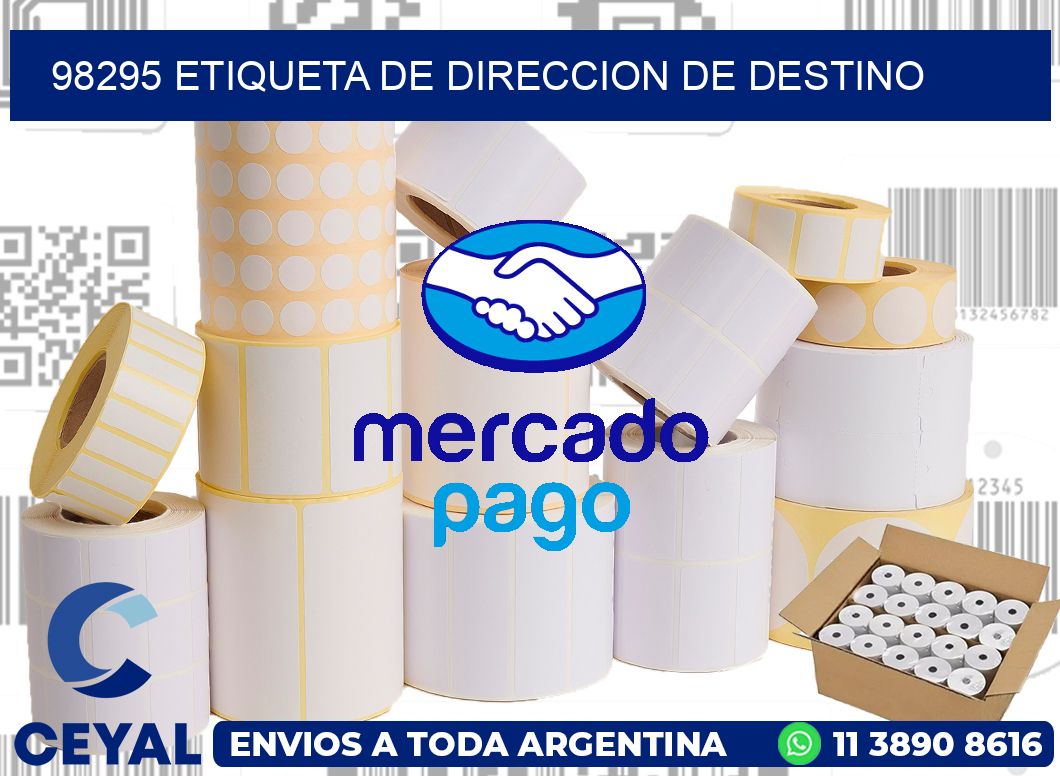 98295 Etiqueta de direccion de destino