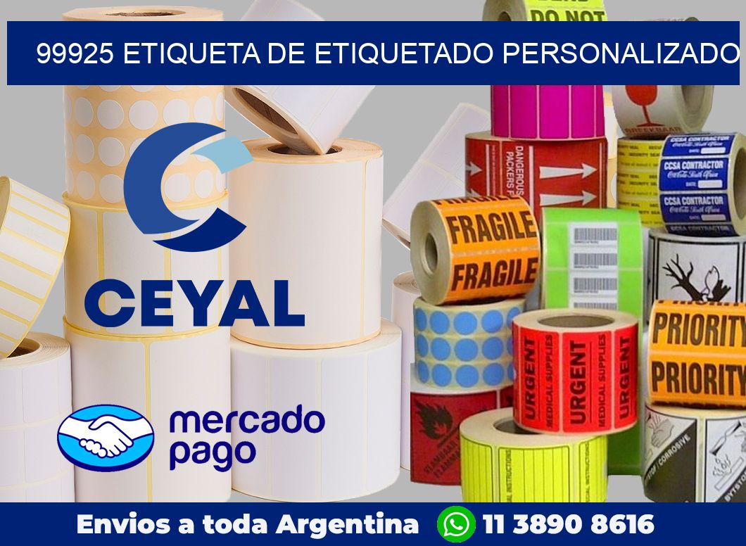 99925 Etiqueta de etiquetado personalizado