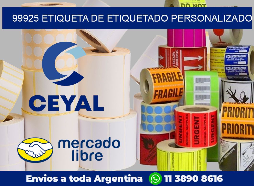 99925 Etiqueta de etiquetado personalizado