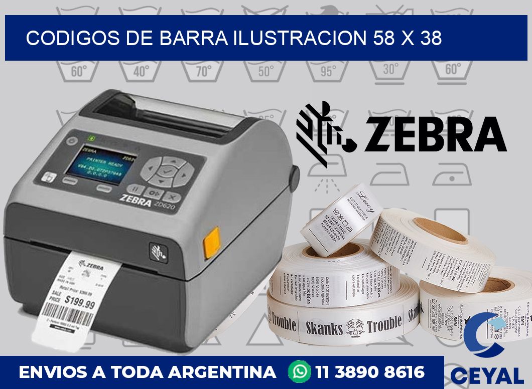 Codigos de barra ilustracion 58 x 38