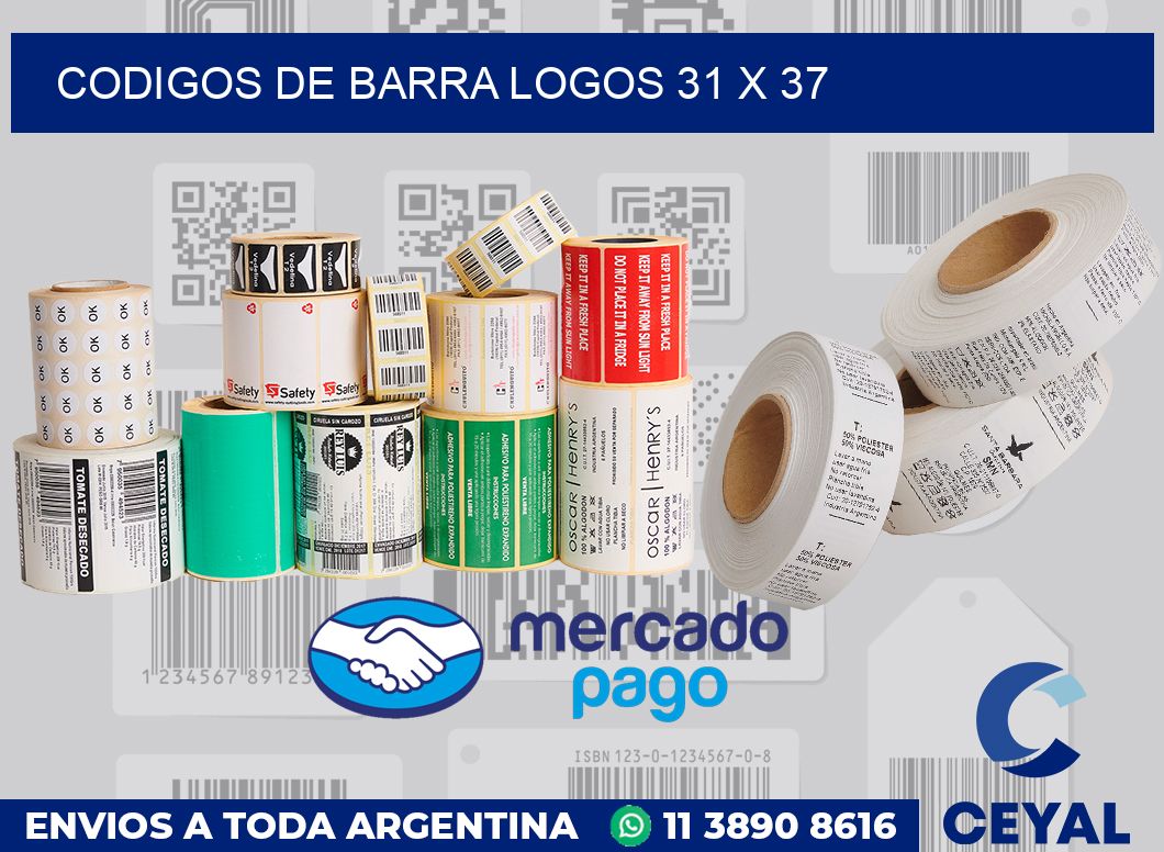 Codigos de barra logos 31 x 37