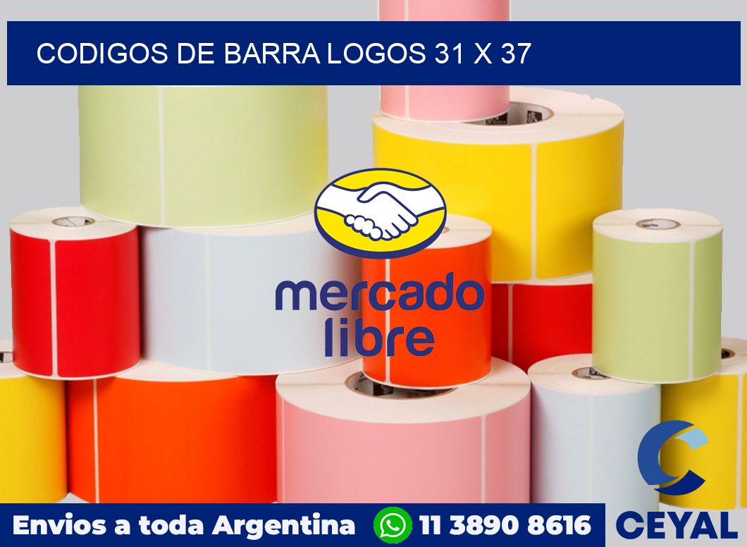 Codigos de barra logos 31 x 37