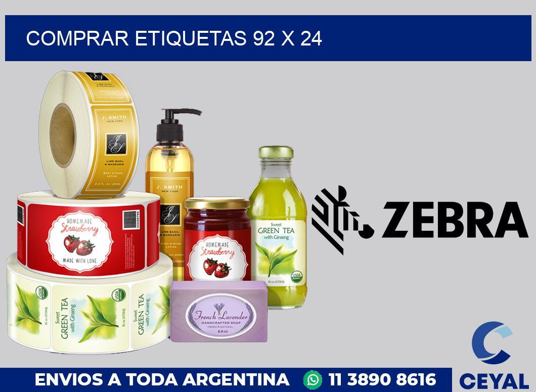 Comprar etiquetas 92 x 24