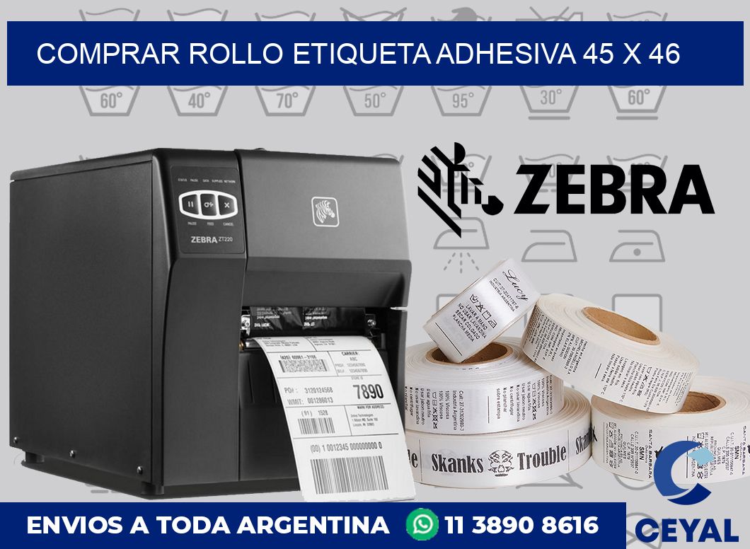 Comprar rollo etiqueta adhesiva 45 x 46