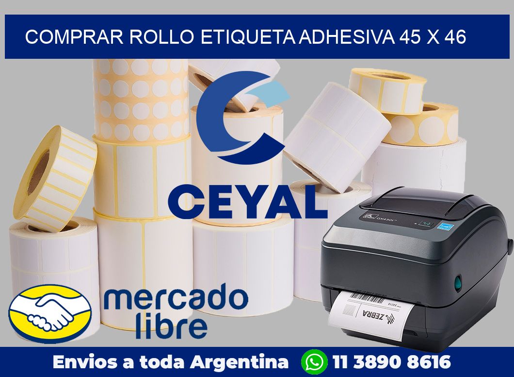 Comprar rollo etiqueta adhesiva 45 x 46