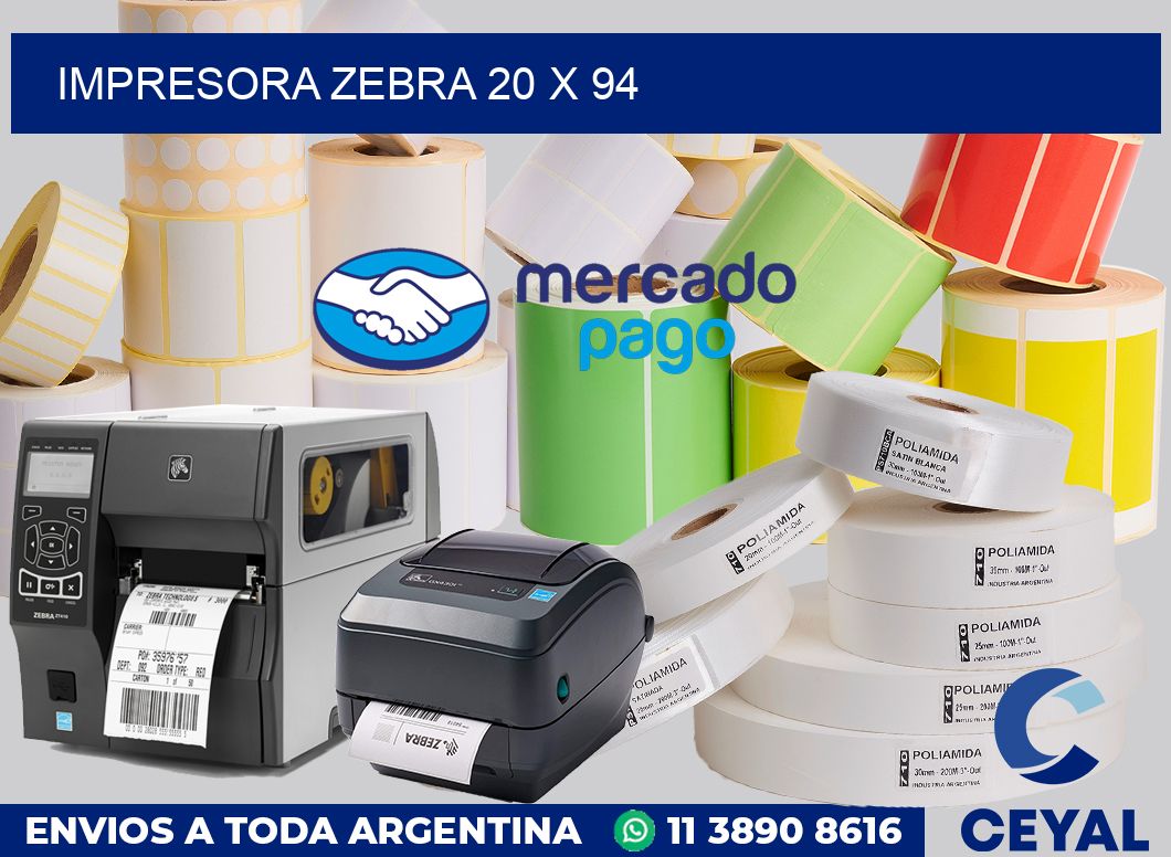 Impresora Zebra 20 x 94