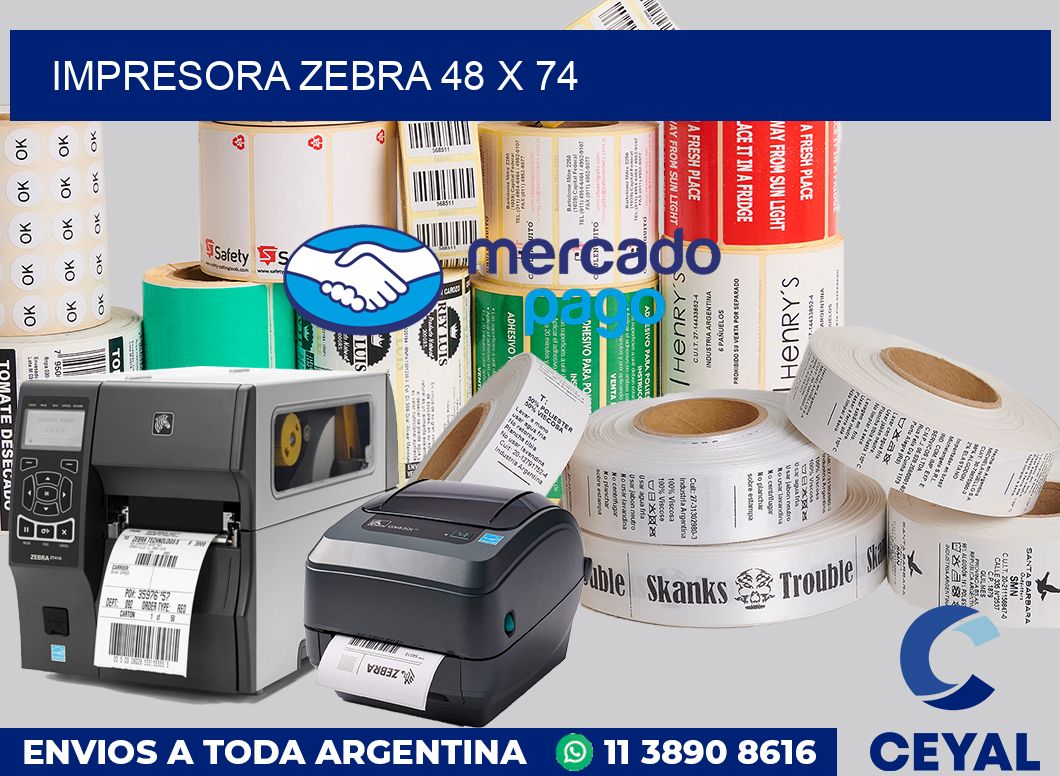 Impresora Zebra 48 x 74