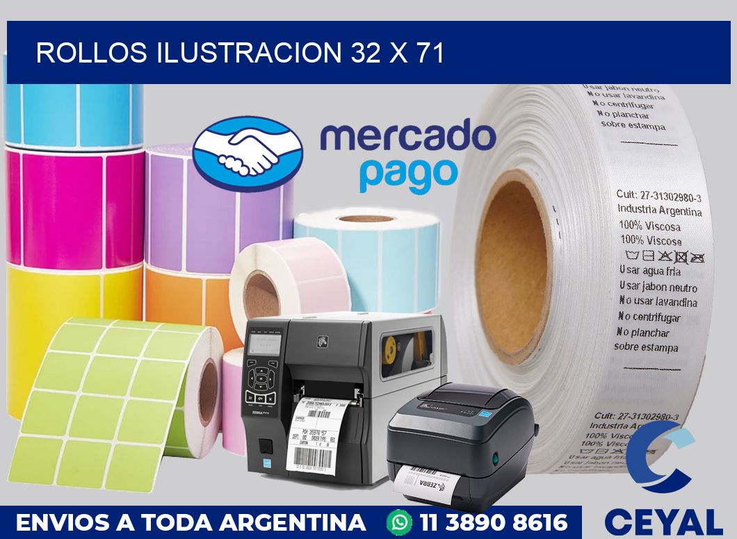 Rollos ilustracion 32 x 71