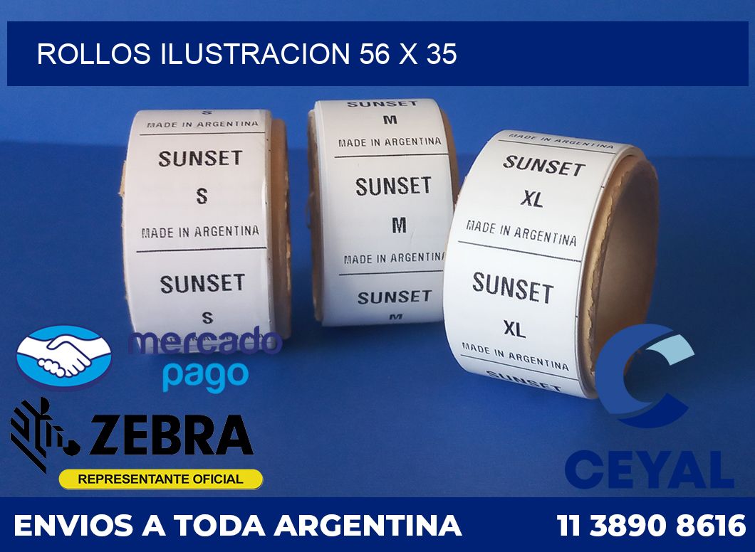 Rollos ilustracion 56 x 35
