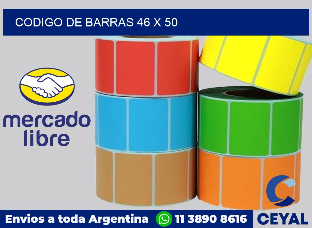 codigo de barras 46 x 50