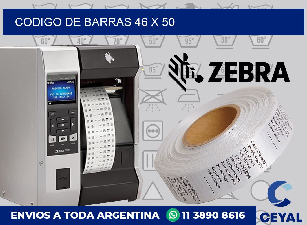 codigo de barras 46 x 50