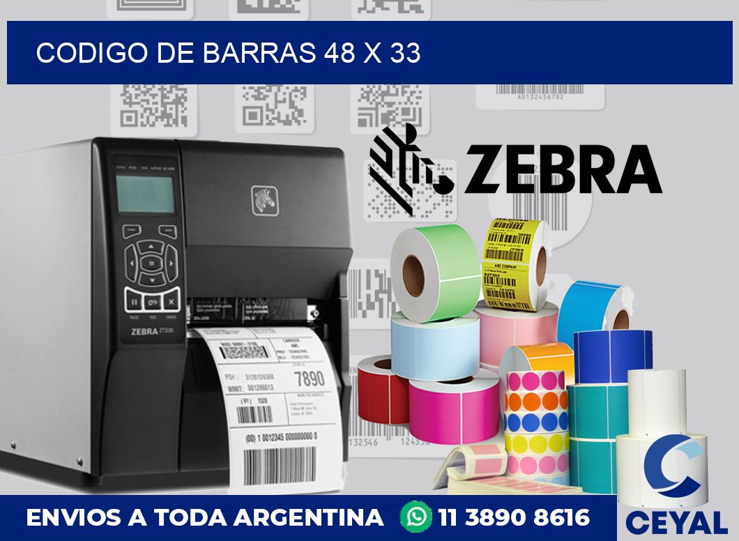 codigo de barras 48 x 33