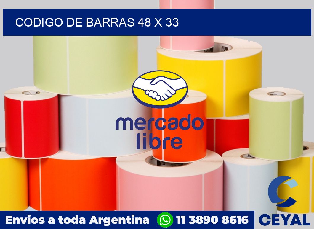 codigo de barras 48 x 33