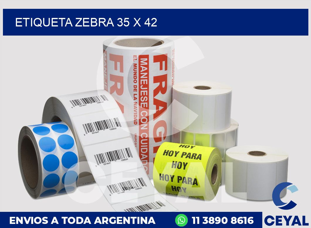 etiqueta zebra 35 x 42
