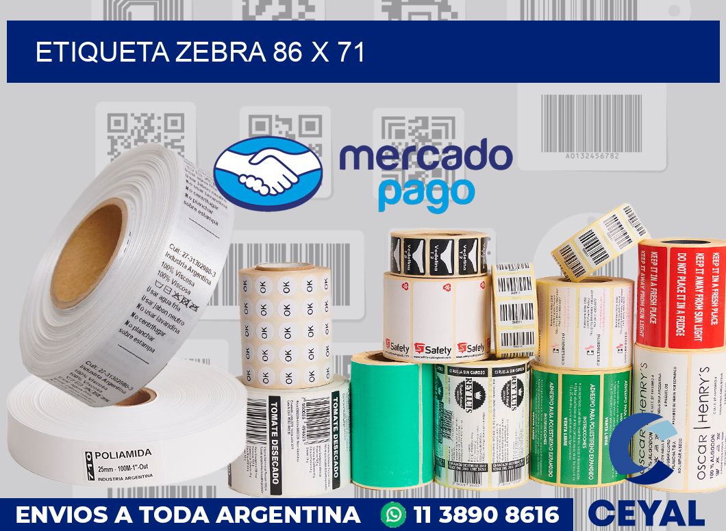 etiqueta zebra 86 x 71