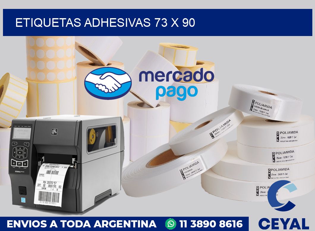 etiquetas adhesivas 73 x 90