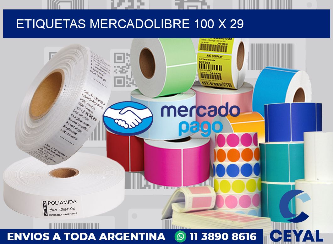 etiquetas mercadolibre 100 x 29