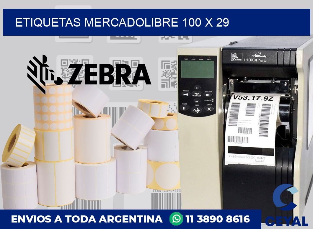 etiquetas mercadolibre 100 x 29