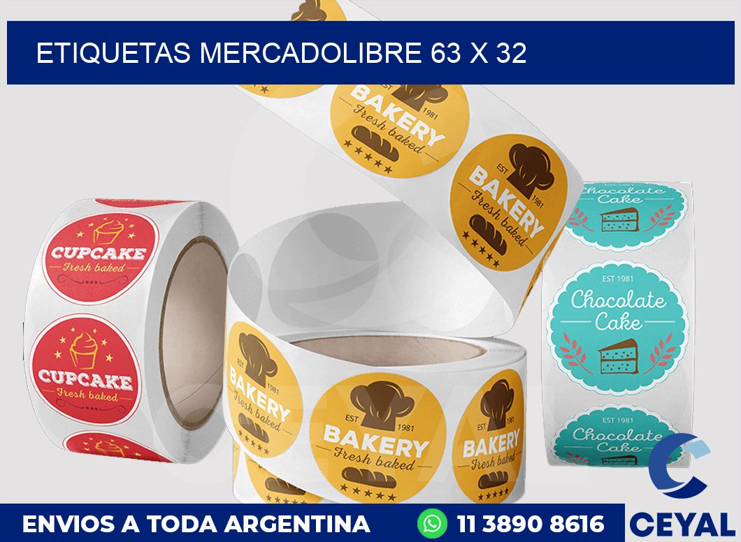 etiquetas mercadolibre 63 x 32
