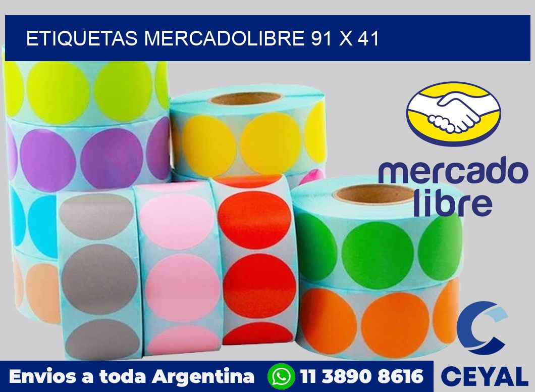 etiquetas mercadolibre 91 x 41