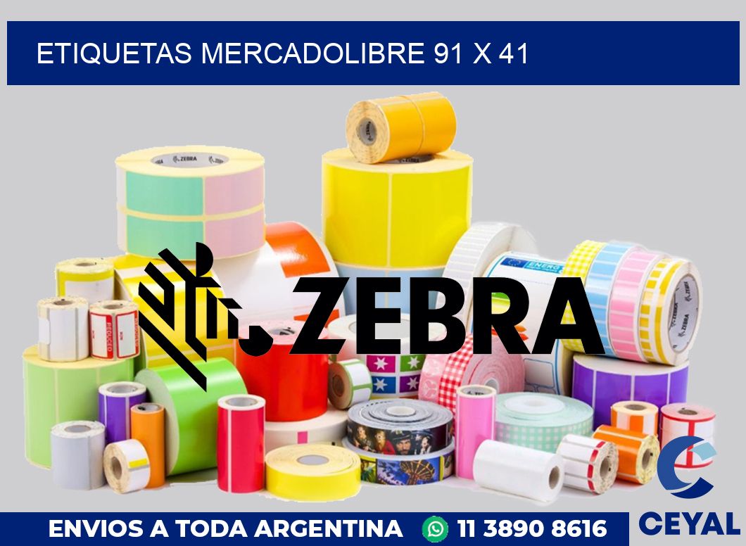 etiquetas mercadolibre 91 x 41