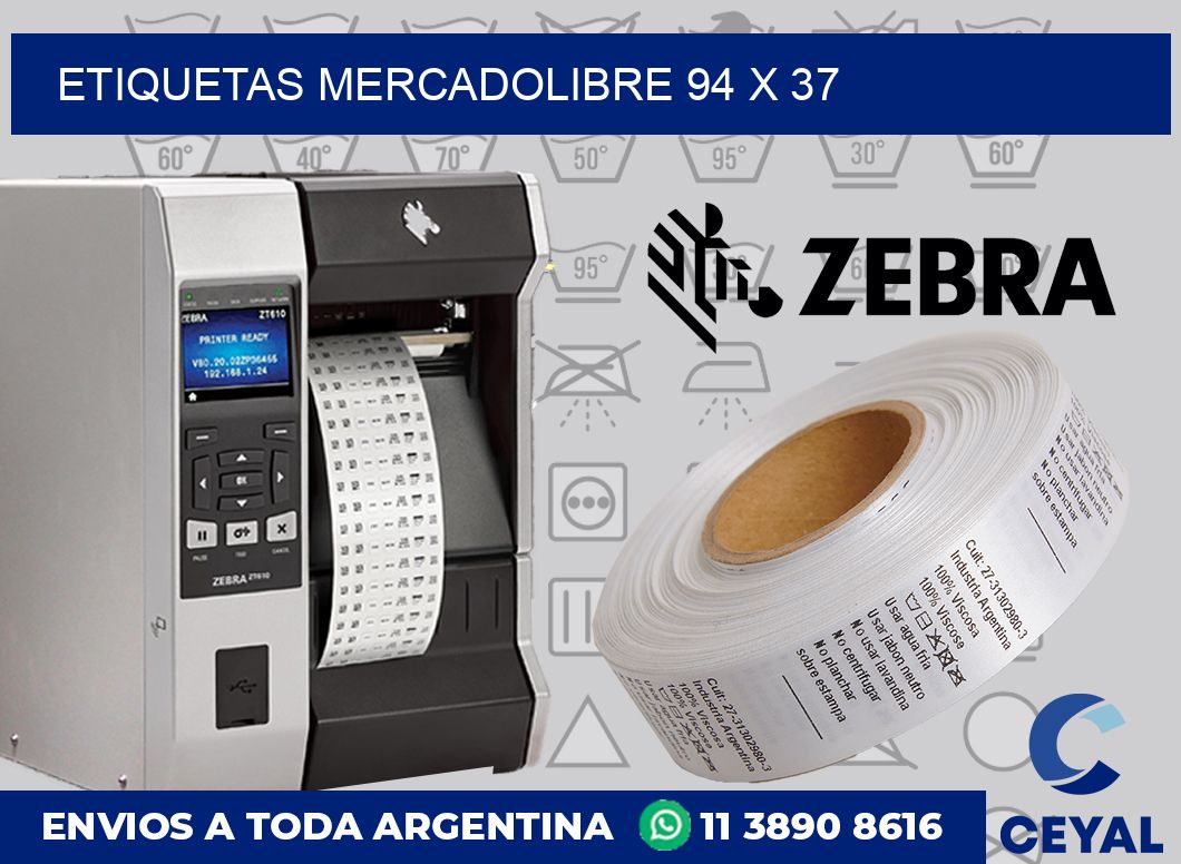 etiquetas mercadolibre 94 x 37