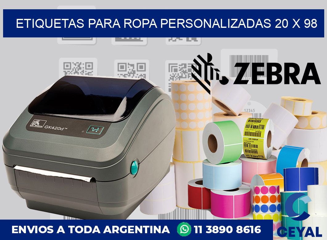 etiquetas para ropa personalizadas 20 x 98