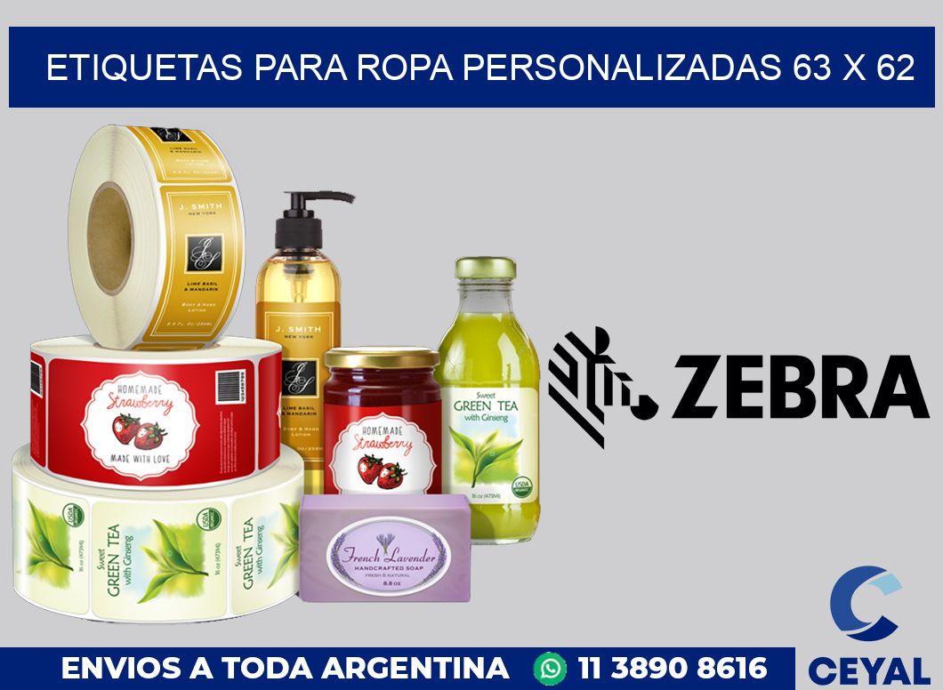 etiquetas para ropa personalizadas 63 x 62