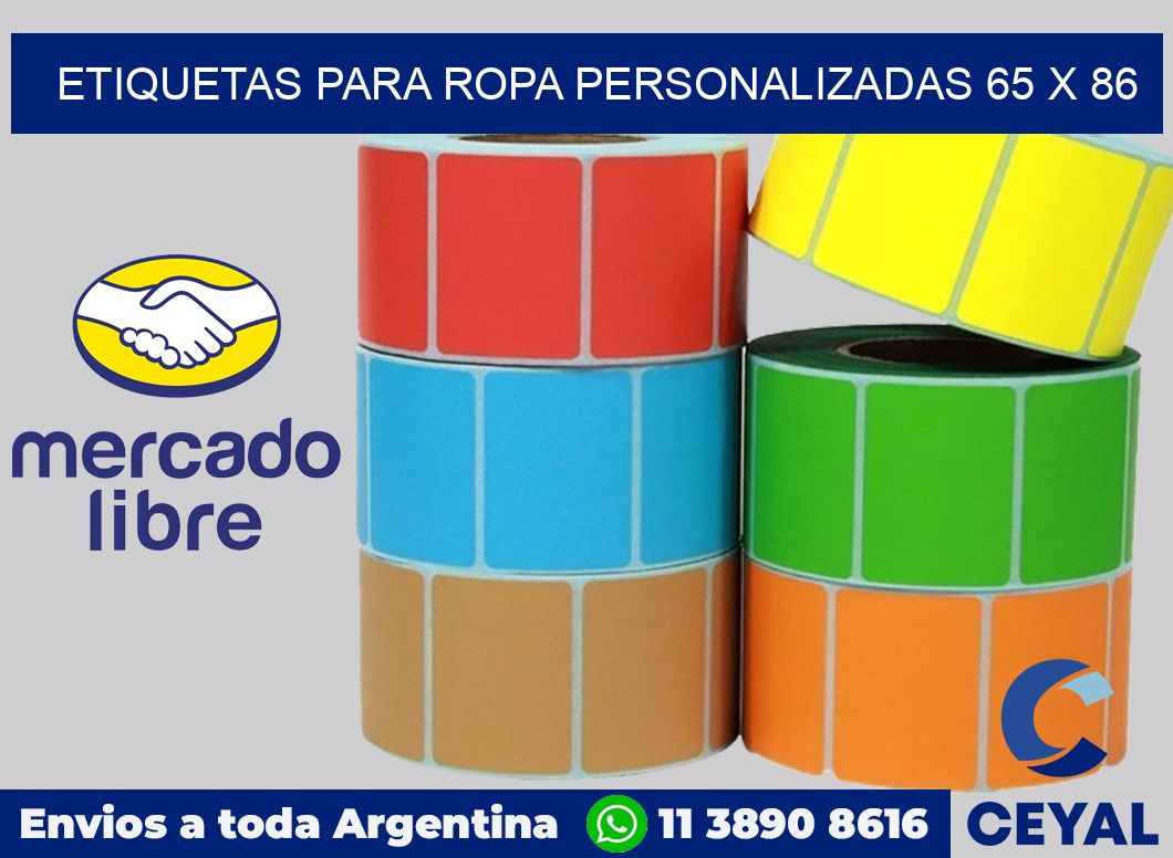 etiquetas para ropa personalizadas 65 x 86