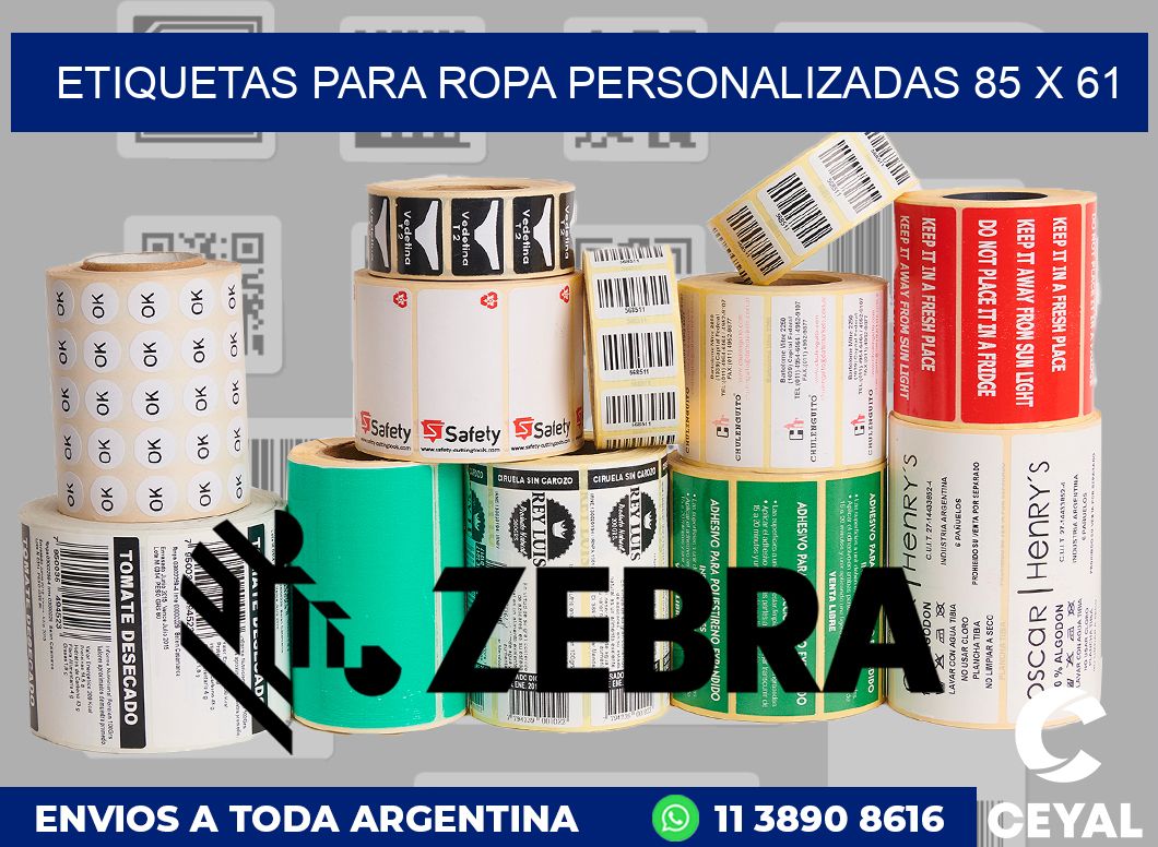 etiquetas para ropa personalizadas 85 x 61