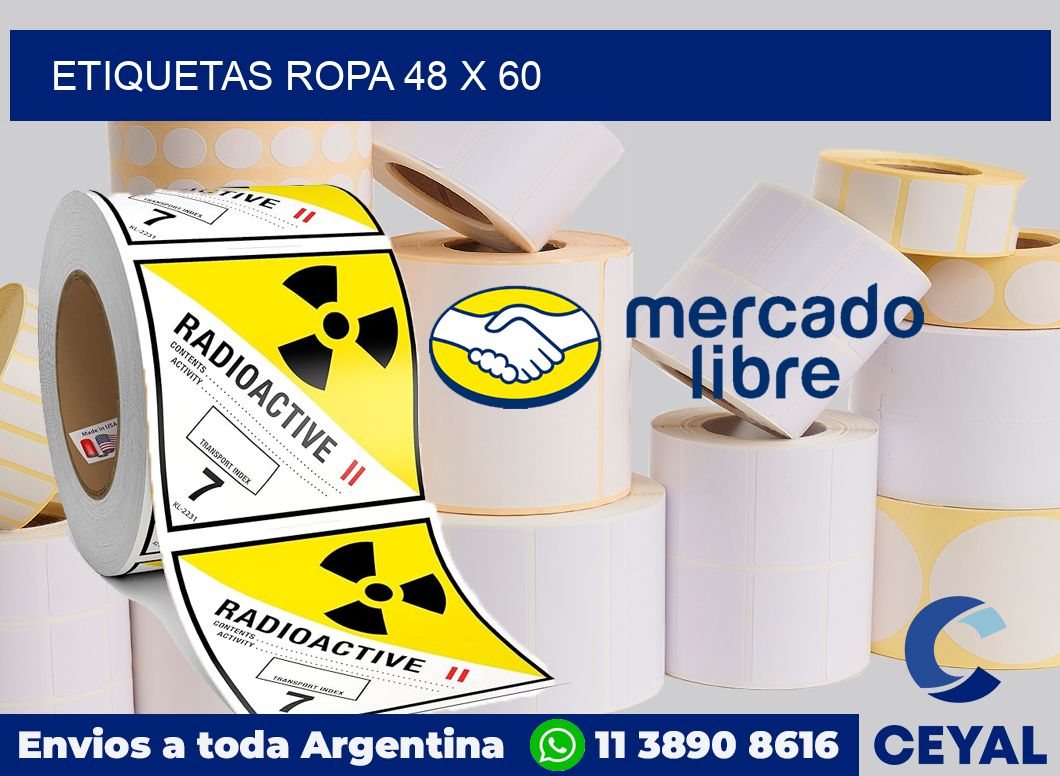 etiquetas ropa 48 x 60