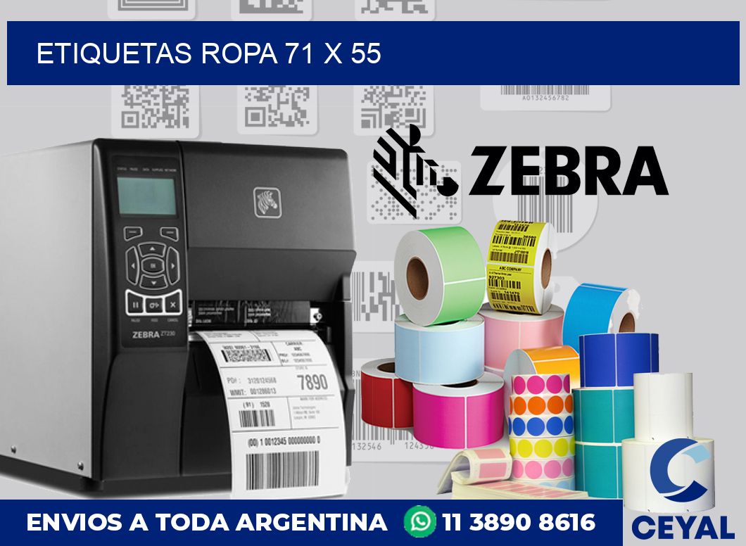 etiquetas ropa 71 x 55