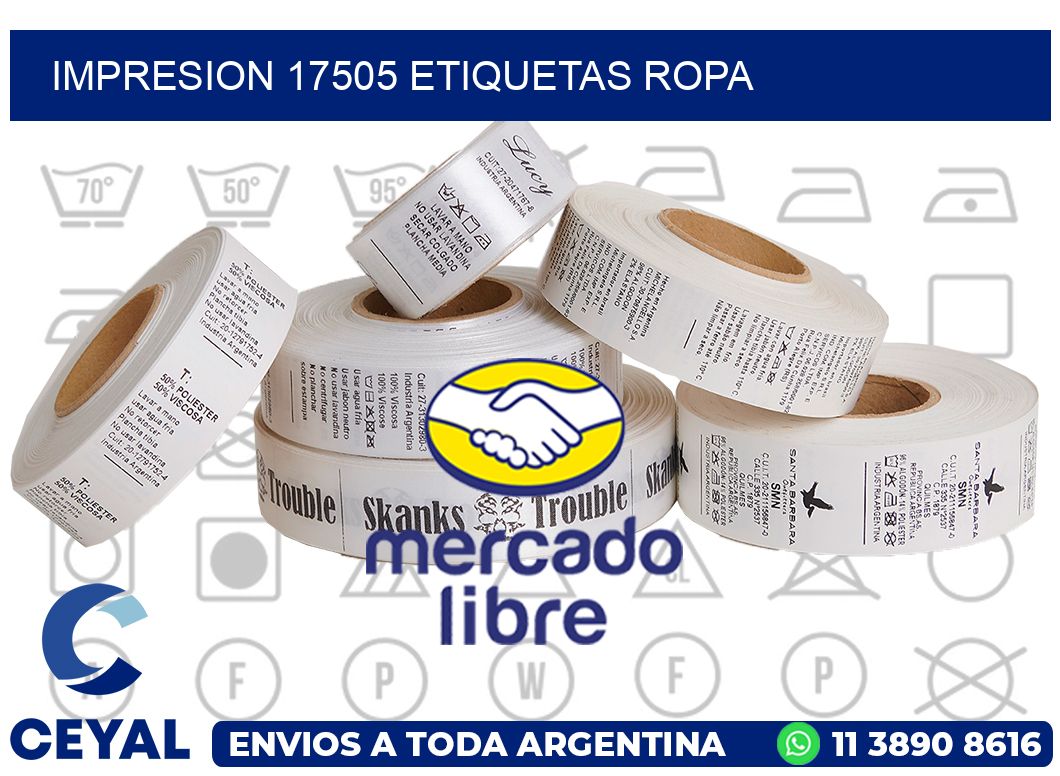 impresion 17505 etiquetas ropa