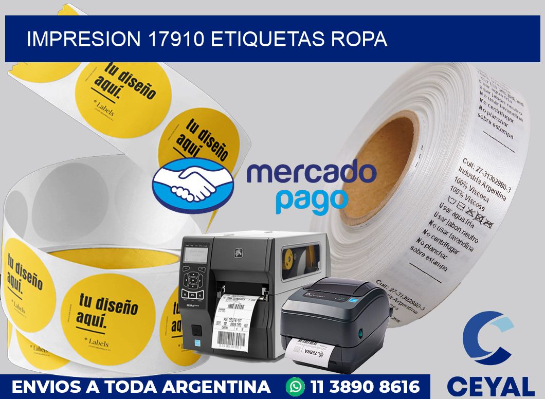 impresion 17910 etiquetas ropa